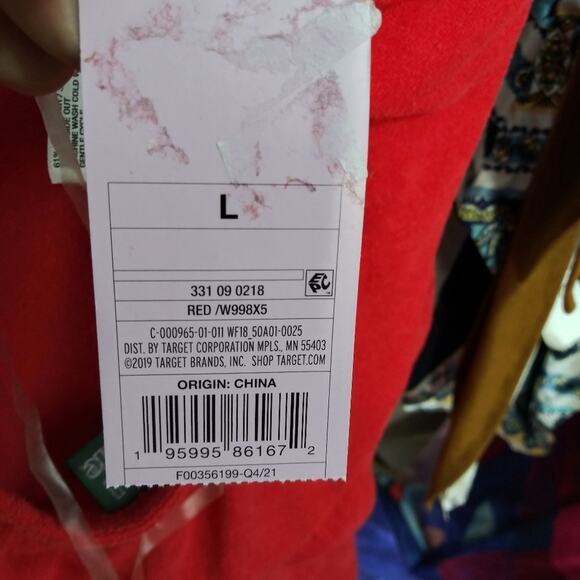 Wild Fable Red Towel Terry Romper Halter Beach Cover Casual Size JR L XXL - Picture 8 of 12